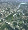 Photos aériennes de "salle" - Photo réf. 055159 - Metz nord, le pont Saint Georges, la salle Fabert, la Prfecture.