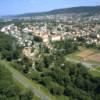 Photos aériennes de "Tour" - Photo réf. 055949 - Ce quartier de Forbach fut cr au dbut su sicle, d'o le nom li  cet emplacement privilgi qui donne un trs beau point de vue sur l'ensemble de la ville avec, en toile de fond, sa tour du Schlossberg.