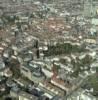 Photos aériennes de "Tour" - Photo réf. 59788 - Au premier plan, l'glise Saint Etienne puis, le temple et la Tour de l'Europe.