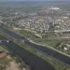 Photos aériennes de Toul (54200) | Meurthe-et-Moselle, Lorraine, France - Photo réf. N009390 - Le long du canal et de la Moselle on peut apercevoir la Cahdrale Saint-Etienne.