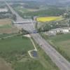 Photos aériennes de "autoroute" - Photo réf. N009447 - Une barrire de page de l'A13, l'autoroute de normandie,  Louviers (Eure).