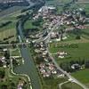 Photos aériennes de "autoroute" - Photo réf. N027965 - Le canal de La Haute-Sane longe ici l'autoroute A36 appele La Comtoise.