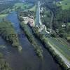Photos aériennes de "rhin" - Photo réf. N028155 - Le canal du Rhne au Rhin longe ici le Doubs