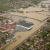 Photos aériennes de "Moselle" - Photo réf. T072606 - Les inondations  Lunville (Meurthe-et-Moselle) en 2004.