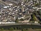 Photos aériennes de "Tour" - Photo réf. T035882 - L'abbaye Saint-Sauveur de Redon (Ile-et-Vilaine) date du 11 sicle, sa tour romane du 12 sicle et sa tour gothique du 14 sicle