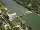 Photos aériennes de "electricite" - Photo réf. T037634 - Un barrage hydrolectrique sur la Moselle  Argancy.(Moselle)