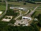 Photos aériennes de "autoroute" - Photo réf. T040810 - La gare de page de l'autoroute A39  Beaurepaire-en-Bresse (Sane-et-Loire).