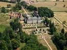 Photos aériennes de "francaise" - Photo réf. T041259 - Le chteau de Dre de style Louis XV et ses jardins  la Franaise