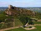 Photos aériennes de "roche" - Photo réf. T042727 - La roche de Solutr dans le vignoble du Mconnais