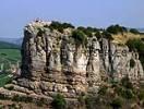 Photos aériennes de "roche" - Photo réf. T042739 - La roche de Solutr dans le vignoble du Mconnais