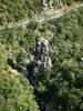 Photos aériennes de "roche" - Photo réf. T047775 - La roche Prandre, rocher connu pour l'escalade.