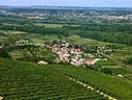 Photos aériennes de "Paysage" - Photo réf. T047950 - Le vignoble au premier-plan du village de Limony (Ardche).