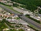 Photos aériennes de "autoroute" - Photo réf. T051054 - L'aire d'autoroute de Merceuil en Bourgogne (Cte-d'Or).