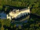 Photos aériennes de "reflet" - Photo réf. T055215 - Le Chteau de Chenonceau fait partie du Val de Loire class au Patrimoine Mondial de l'UNESCO.