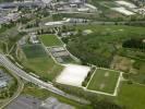 Photos aériennes de "Doubs" - Photo réf. T056765 - Le complexe sportif du quartier Planoise de Besanon (Doubs).