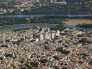 Photos aériennes de Avignon (84000) - Le Centre Historique | Vaucluse, Provence-Alpes-Côte d'Azur, France - Photo réf. T069355 - Le Centre Historique d'Avignon, avec le Palais des papes et le Pont d'Avignon, est class au Patrimoine Mondial de l'UNESCO.