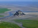 Photos aériennes de "Saint-Michel" - Photo réf. T069448 - Le Mont-Saint-Michel et sa baie sont classs au Patrimoine Mondial de l'UNESCO. 