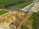 Photos aériennes de "rhin-rhone" - Photo réf. T076550 - La construction d'un viaduc TGV  Voray-sur-l'Ognon (Haute-Sane) sur la ligne LGV Rhin-Rhne.