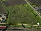 Photos aériennes de "labyrinthe" - Photo réf. T087959 - Un labyrinthe en forme de hibou  Vigy (Moselle).