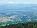 Photos aériennes de "blanc" - Photo réf. U100104 - On aperoit le Mont-Blanc en arrire-plan.