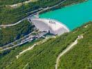 Photos aériennes de "Vouglans" - Photo réf. U100122 - Le barrage hydro-lectrique du Lac de Vouglans.