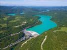 Photos aériennes de "Vouglans" - Photo réf. U100123 - Le barrage hydro-lectrique du Lac de Vouglans.