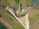 Photos aériennes de "autoroute" - Photo réf. U100206 - Le chantier de contournement de Reims par l'A4, ici un changeur.