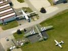 Photos aériennes de Cerny (91590) - L'Aérodrome de Cerny-La Ferté-Alais | Essonne, Ile-de-France, France - Photo réf. U100603 - Un Douglas DC3 appel aussi Dakota C-47 face  un Nord-Aviation N262.