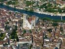 Photos aériennes de "Tour" - Photo réf. U100655 - La Cathdrale Saint-Etienne, dont la deuxime tour est reste inacheve.