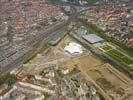 Photos aériennes de Metz (57000) - Le Centre Pompidou | Moselle, Lorraine, France - Photo réf. U101981 - L'tat d'avancement du chantier du Centre Pompidou de Metz le 18/04/2010.