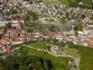 Photos aériennes de "2000" - Photo réf. U108169 - Les chteaux de Bellinzona figurent depuis l'an 2000 sur la liste du patrimoine culturel mondial de l'UNESCO.