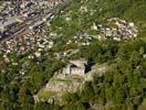 Photos aériennes de "2000" - Photo réf. U108173 - Les chteaux de Bellinzona figurent depuis l'an 2000 sur la liste du patrimoine culturel mondial de l'UNESCO.