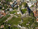 Photos aériennes de "2000" - Photo réf. U108181 - Les chteaux de Bellinzona figurent depuis l'an 2000 sur la liste du patrimoine culturel mondial de l'UNESCO.
