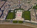 Photos aériennes de "esplanade" - Photo réf. U109354 - L'Esplanade des Quinconces qui fait partie des 1810 hectares du centre ville de Bordeaux inscrits sur la liste du Patrimoine mondial de l'UNESCO.