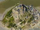 Photos aériennes de "Saint-Michel" - Photo réf. U110016 - Le Mont-Saint-Michel et sa baie (Manche) sont classs au Patrimoine Mondial de l'UNESCO. 