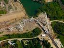 Photos aériennes de "parcs" - Photo réf. U110218 - Pour la saison 2011, le grand-huit invers gant est  la une du parc Walygator.