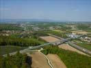 Photos aériennes de "vitesse" - Photo réf. U111544 - Le Viaduc de la Savoureuse de la LGV Rhin-Rhne qui relie Dijon  Mulhouse.