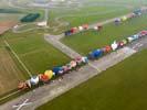 Photos aériennes - Mondial Air Ballons 2011 - Photo réf. U112016 - Record Mondial de dcollage en ligne : 343 montgolfires le Mercredi 27 Juillet 2011.