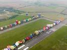Photos aériennes de "montgolfiere" - Photo réf. U112028 - Record Mondial de dcollage en ligne : 343 montgolfires le Mercredi 27 Juillet 2011.