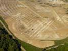 Photos aériennes de "Solaire" - Photo réf. U112217 - Le chantier d'installation de la plus puissante centrale photovoltaique du monde sur l'ancienne base arienne 136 de Toul-Rosires par EDF Energies Nouvelles au 1er Aot 2011.