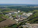 Photos aériennes de "rhin" - Photo réf. U112408 - La zone industrielle d'Herrlisheim dans le Bas-Rhin
