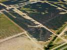Photos aériennes de "2011" - Photo réf. U113128 - Le chantier d'installation de la plus puissante centrale photovoltaique du monde sur l'ancienne base arienne 136 de Toul-Rosires par EDF Energies Nouvelles au 29 Aot 2011.