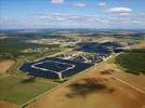 Photos aériennes de "Solaire" - Photo réf. U115333 - Le chantier d'installation de la plus puissante centrale photovoltaique du monde sur l'ancienne base arienne 136 de Toul-Rosires par EDF Energies Nouvelles au 15 Septembre 2011.