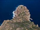 Photos aériennes de "pointe" - Photo réf. E125966 - La pointe et le phare de la Revellata
