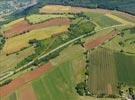 Photos aériennes de "champs" - Photo réf. E126838 - Champs et prairies colors au sud de Lons-le-Saunier