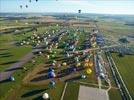 Photos aériennes de "montgolfiere" - Photo réf. E128453 - Lorraine Mondial Air Ballons 2013 : Vol du Mercredi 31 Juillet le soir lors du Record Mondial de Dcollage en Masse. (Greatest Mass Ascent)