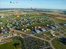 Photos aériennes de "montgolfiere" - Photo réf. E128455 - Lorraine Mondial Air Ballons 2013 : Vol du Mercredi 31 Juillet le soir lors du Record Mondial de Dcollage en Masse. (Greatest Mass Ascent)