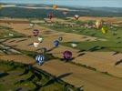 Photos aériennes de "montgolfiere" - Photo réf. E128482 - Lorraine Mondial Air Ballons 2013 : Vol du Mercredi 31 Juillet le soir lors du Record Mondial de Dcollage en Masse. (Greatest Mass Ascent)