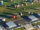 Photos aériennes de "montgolfiere" - Photo réf. E128488 - Lorraine Mondial Air Ballons 2013 : Vol du Mercredi 31 Juillet le soir lors du Record Mondial de Dcollage en Masse. (Greatest Mass Ascent)