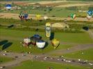 Photos aériennes de "montgolfiere" - Photo réf. E128507 - Lorraine Mondial Air Ballons 2013 : Vol du Mercredi 31 Juillet le soir lors du Record Mondial de Dcollage en Masse. (Greatest Mass Ascent)